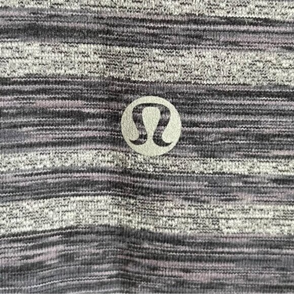 Lululemon Scoop Neck Tank Size 8 Black Stripes Galore / Black - Picture 8 of 9